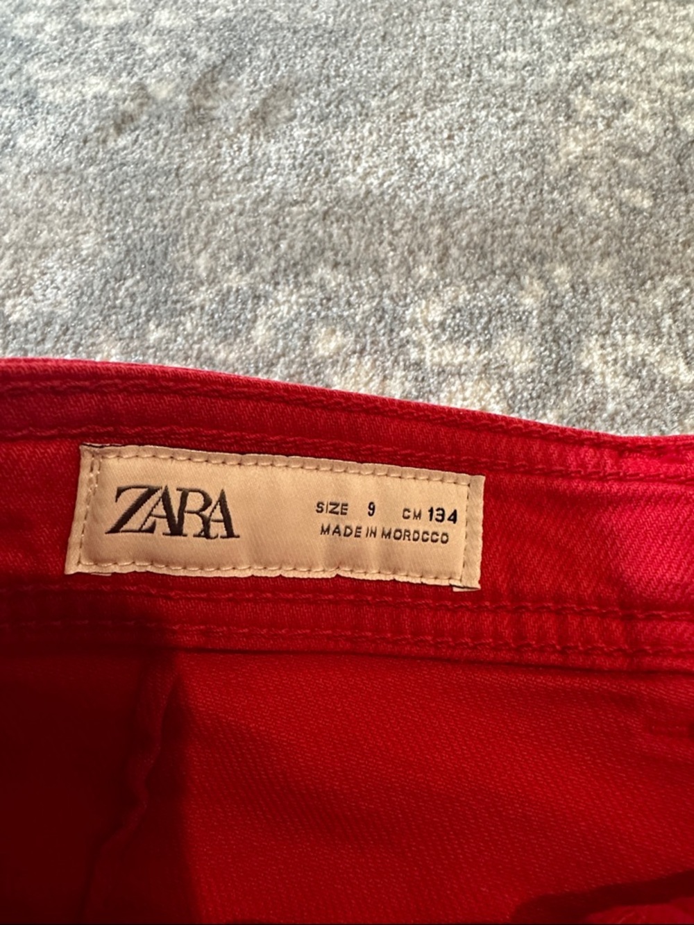 Zara Kids Wide Leg Red Pants size 9 - Picture 2 of 8